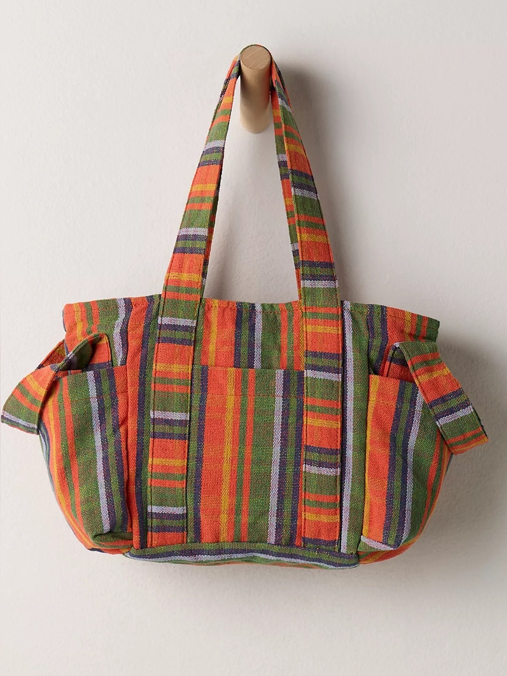 Free People Baby Oksana Tote🔥Orange Mix